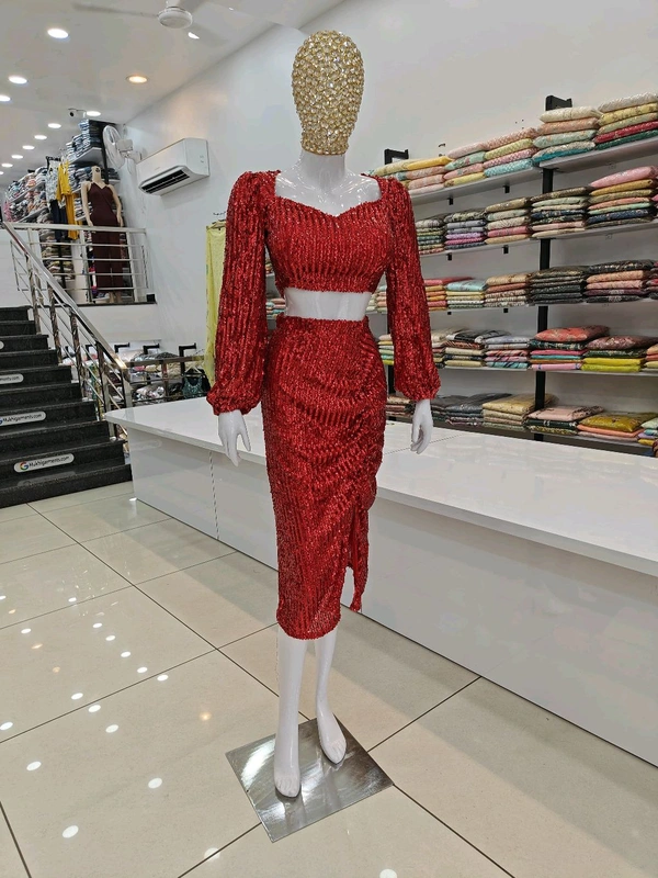 Mukhi Shimmer Dress  - L