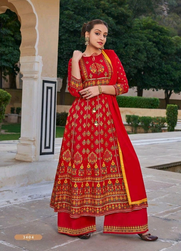 Mukhi Frock Suit With Sharara - XXL