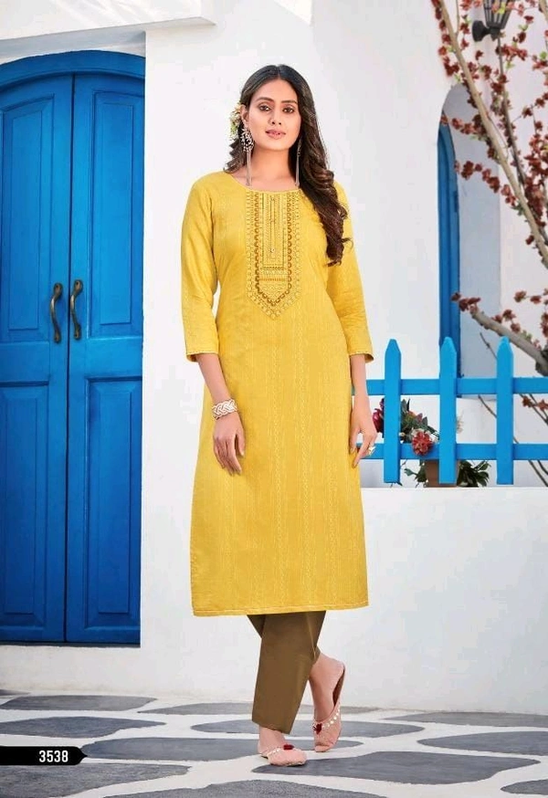 Mukhi Single Kurti  - L
