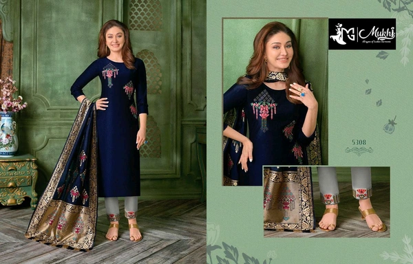 Mukhi Pent Plazo Suit  - M