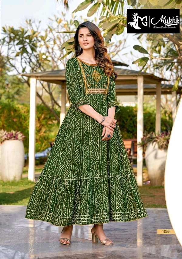 Mukhi Cotton Frock - L