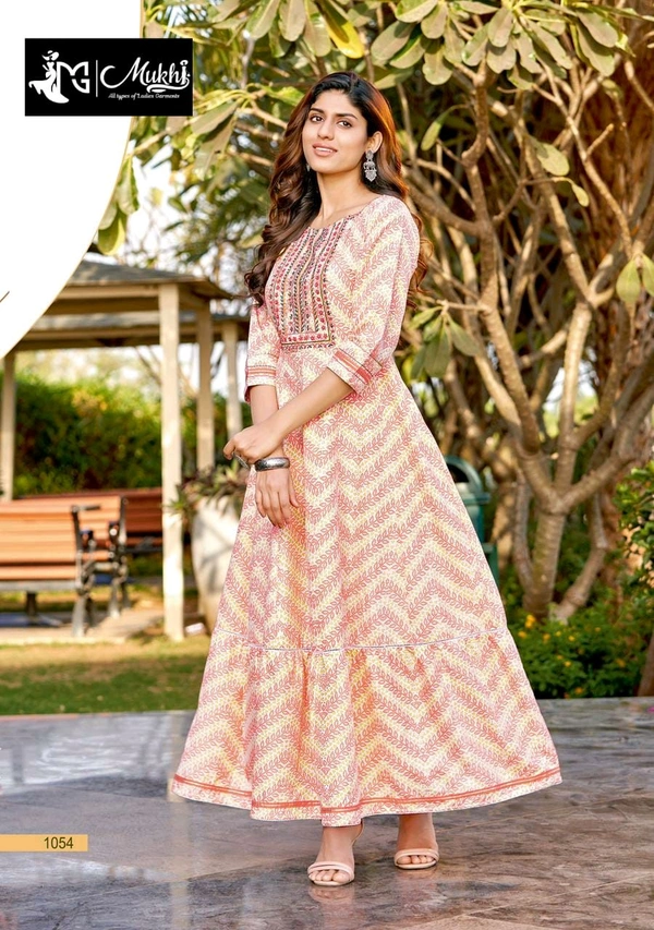Mukhi Single Frock  - L