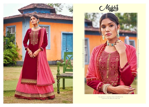 Mukhi Skirt Suit  - XL
