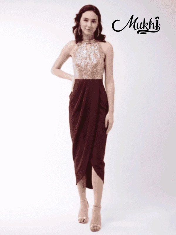 Mukhi Western Dress  - L