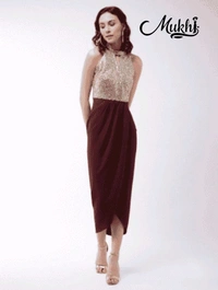 Mukhi Western Dress  - L
