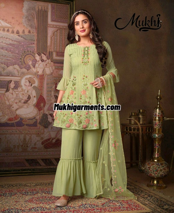 Mukhi Garara Suit  - XXL