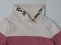 #JG20585B1 Topolino TOPOLINO GIRLS COWL NECK FLEECE LONG SWEATSHIRT - 5B1 - Pink, 5/6 Years