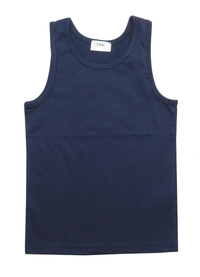 #B14765OB1 bpc BOYS SLEEVELESS T SHIRT - OB1 - No Option - Navy/Blue/Navy Striped, 10/12 Years