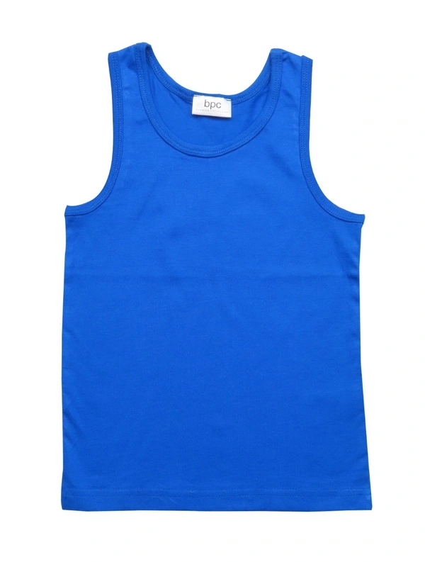 #B14765OB1 bpc BOYS SLEEVELESS T SHIRT - OB1 - No Option - Navy/Blue/Navy Striped, 12/13 Years
