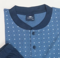 #M9828G1 IL GRANCHIO IL GRANCHIO WINTER PYJAMA - 8G1 - No Option: Dark Blue AOP/ Dark Navy Bottom, L