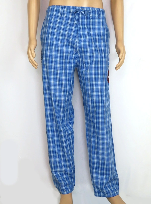 #M9507A1 MARION ROTH MARION ROTH LOUNGE WEAR WOVEN PANTS - 7A1 - Blue Checks, L