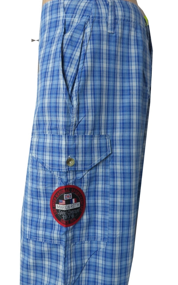 #M9507A1 MARION ROTH MARION ROTH LOUNGE WEAR WOVEN PANTS - 7A1 - Blue Checks, L