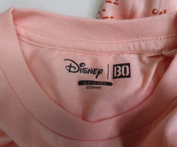 #JG21053A1 DISNEY DISNEY GIRLS MODEL PYJAMA SET - 3A1 - PEACH TOP, 2-3 Years