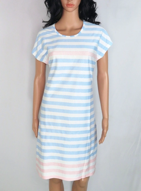 #W11882A1 WASCHEPUR WASHCHEPUR PRINTED NIGHTSHIRT - 2A1 - BLUE AOP, L