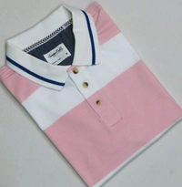 #M10122A1 Sovereign Code SOVEREIGN CODE STRIPED POLO - 2A1 - Pink, S