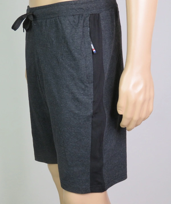 #M9068R331 Neutral  MENS KNIT SHORTS - 3B1 - Anthra Melange, XXL