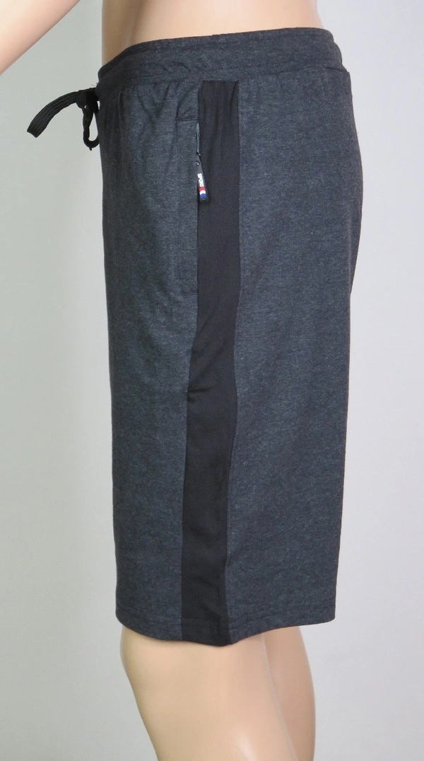 #M9068R331 Neutral  MENS KNIT SHORTS - 3B1 - Anthra Melange, XXL