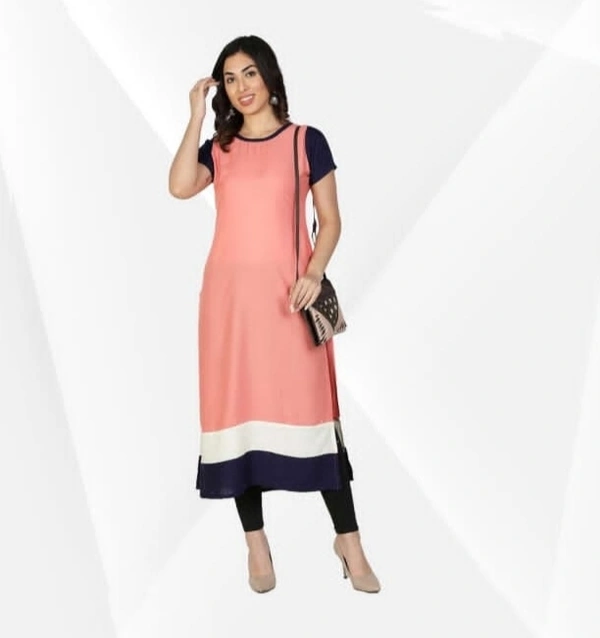 #FBKR0058 FANCLUB  COLORBLOCK KURTA - 058 - As image, L