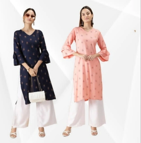 #FBKR0095 Fanclub  BELL SLEEVES KURTA - 095 - Only Navy Blue, XXL
