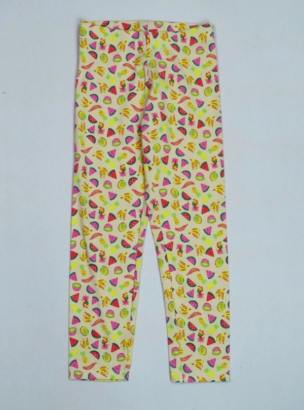 #SG20592B7 Neutral [Max Original Brand] OLDER GIRLS STRETCH LEGGING - 2B7 - Sandal AOP, 10 Years