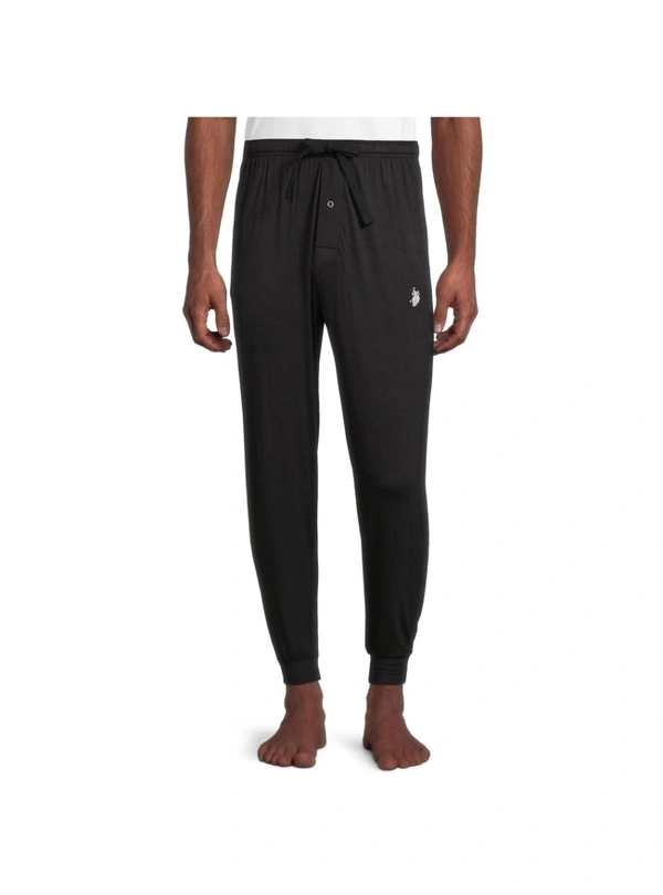 #M9791A3 U.S. POLO ASSN (Label Slit) U.S. POLO ASSN MENS MODAL SLEEP JOGGER - 1A3 - Black, S