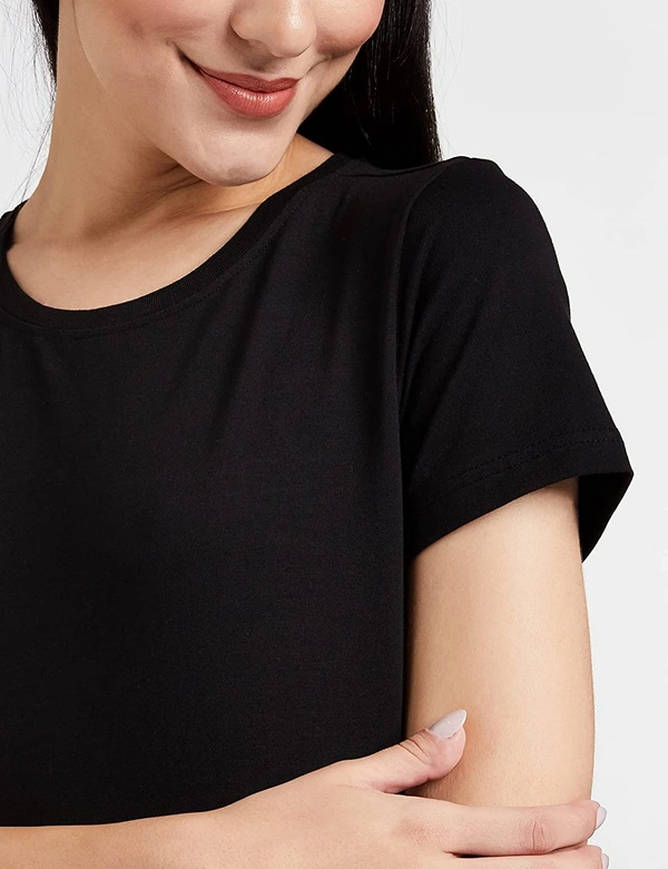 #W12390E1 SYMBOL ESSENTIALS SYMBOL LADIES STRETCH T SHIRT - 0E1 - Black, L