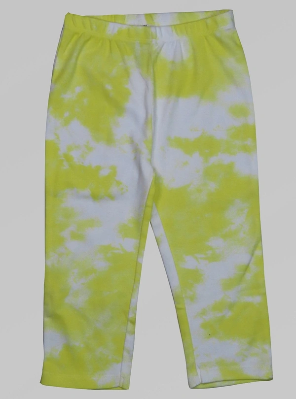 #A30455A1 Max Max BABY Girl Printed Stretch Legging 5A1 - Yellow, 9-12m