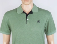 #M9923D1 BODY GLOVE  BODY GLOVE PRINTED STRETCH POLO 3D1 - Green AOP, M, Polo Tshirt