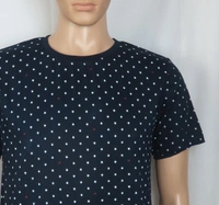 #M9872C1 Denim Flower  DEINM & FLOWER PRINTED TSHIRT  2C1 - Navy Star AOP, M