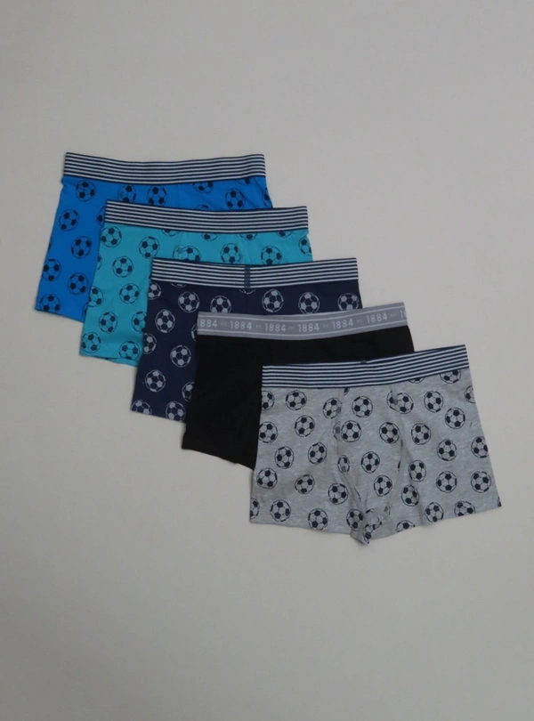 #SB14987PO5A6 M&S BOYS 5 PACK BOXERS 5A6 - MIXED, 15/16 Years