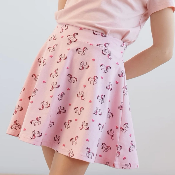 #G21239A2 Sinsay SINSAY GIRLS PRINTED SHORT SKIRT 9A2 - pink AOP, 4 Years