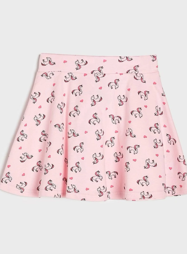 #G21239A2 Sinsay SINSAY GIRLS PRINTED SHORT SKIRT 9A2 - pink AOP, 4 Years