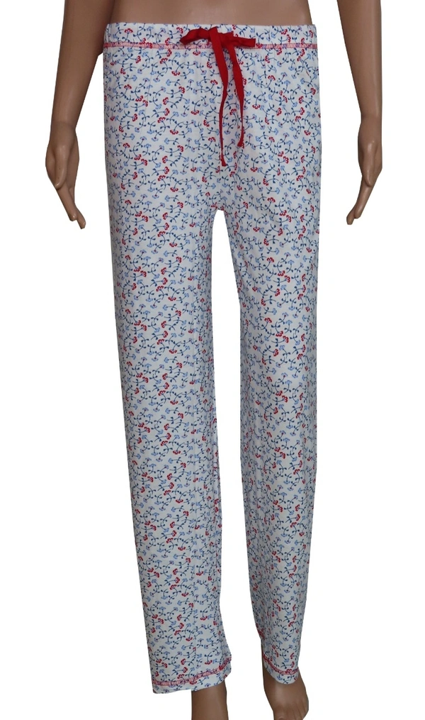 #W12050ABCD1 MAX LADIES PRINTED NIGHT PANT CD1 - XL, Heart AOP