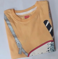 #B15431A1 Bqbyhug BABYHUG BOYS 2 PCS SET (T SHIRT N SHORTS) 1A1 - Orange Top + Red Bottom, 5 - 6 Y