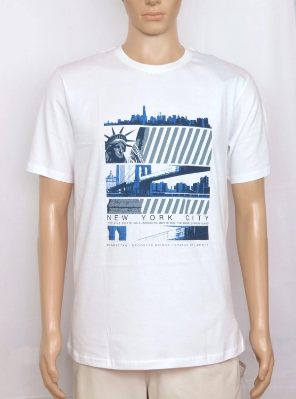 #M9835B1 neutral  PRINTED SHORT SLEEVE T SHIRT 5B1 - White, M