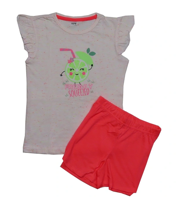 #G20284RB1 Zeeman GIRLS PRINTED  SHORT SET RB1 - 1 Option as in image, 3y