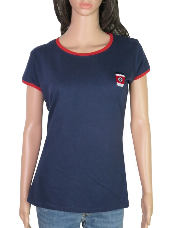 #M11550B1 Eight 2NNine LADIES RINGER TEE 0B1  - One Option, XS