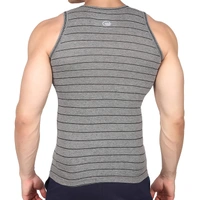 #M9942C1 Chromozome CHROMOZOME STRIPED VEST 2C1 - Charcoal, L