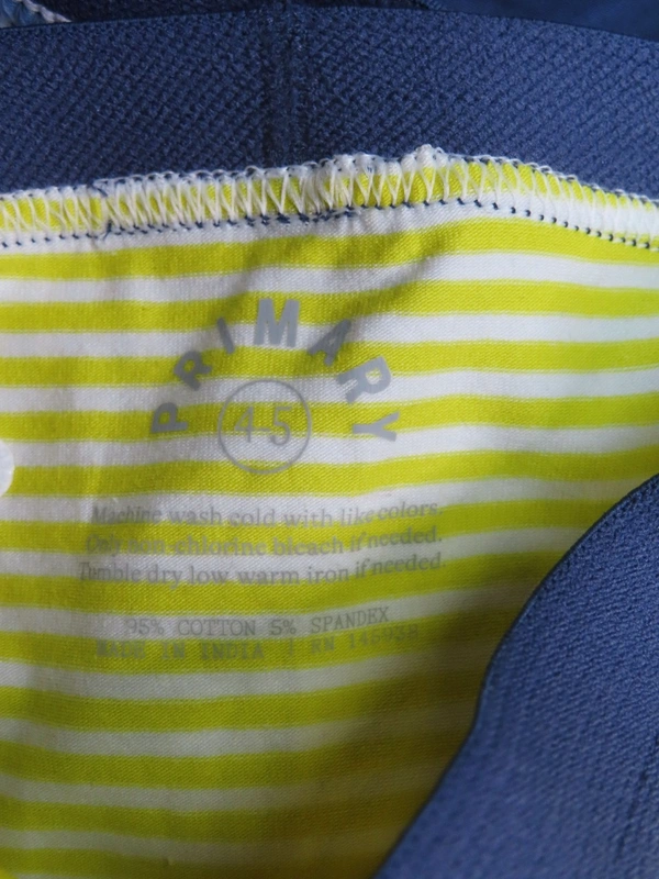 #JB15313PO5A1 PRIMARY  PRIMARY BOYS 5 PACK OUTER ELASTIC BRIEFS 5A1 - Mixed Colours, 4-5 Years