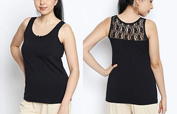 #W12239B1 Shyla SHYLA STRETCH LACE TOP 9B1 - Black, XXL