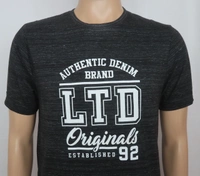 #M10113A3 Basics PRINTED SHORT SLEEVE T SHIRT 3A3 - Black, L