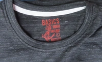 #M10113A3 Basics PRINTED SHORT SLEEVE T SHIRT 3A3 - Black, L