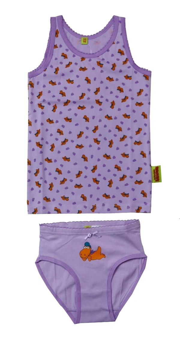 #G14550D2 GIRLS PRINTED INNER WEAR SETS 0D2 - As image, 3 Years