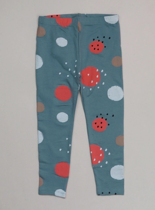 #A30574D1 SO CUTE  SO CUTE  BABY GIRLS FLEECE WINTER PANT 4D1 - Sage Blue, 9m