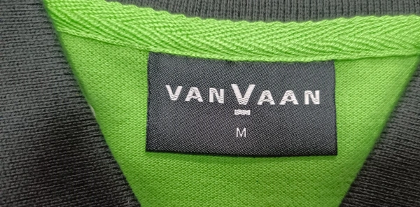 #M9784 VAN VAAN VAN VAAN MENS STRIPED POLO 784 - Green, XL