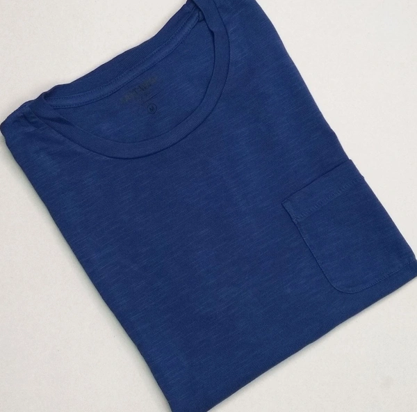 #M9892A1 EAST WEST  EAST WEST SLUB KNIT T SHIRT 2A1 - Navy, S