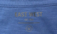 #M9892A1 EAST WEST  EAST WEST SLUB KNIT T SHIRT 2A1 - Navy, S