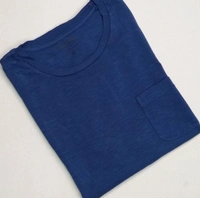 #M9892A1 EAST WEST  EAST WEST SLUB KNIT T SHIRT 2A1 - Navy, M