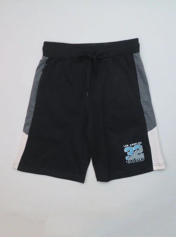 #M9782D1 Max  MAX MENS FRENCH TERRY SHORTS 2D1 - Black, L