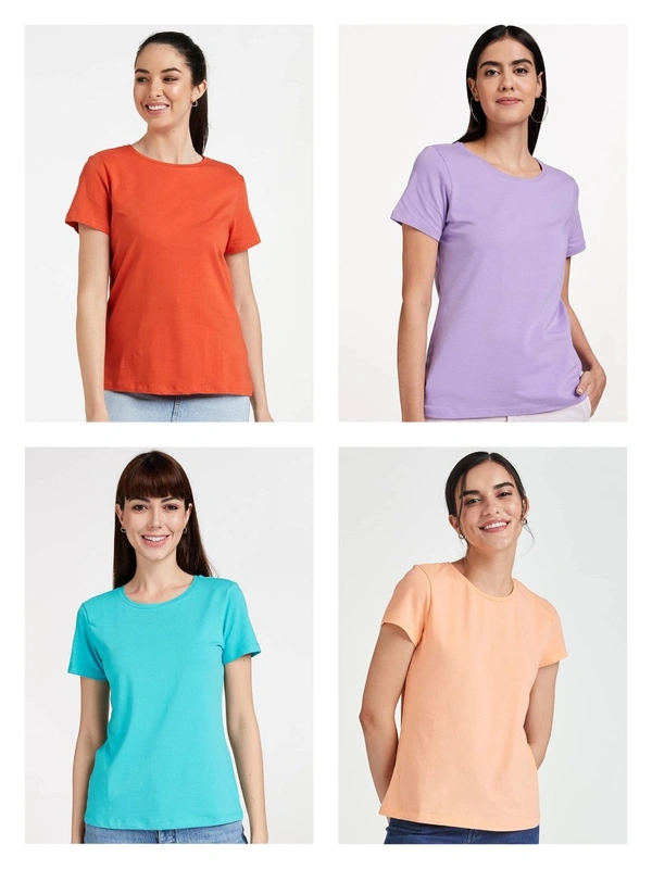 #W12390MX4 SYMBOL  ESSENTI SYMBOL LADIES STRETCH TSHIRT  MX4 - Mixed colors, S